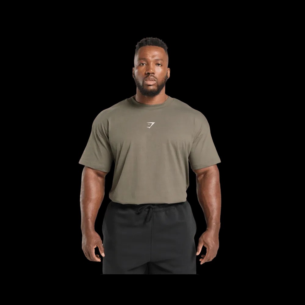 Gymshark Training Dept. T-Shirt Oversized Fit Camo Brown - HypeFly India View 3