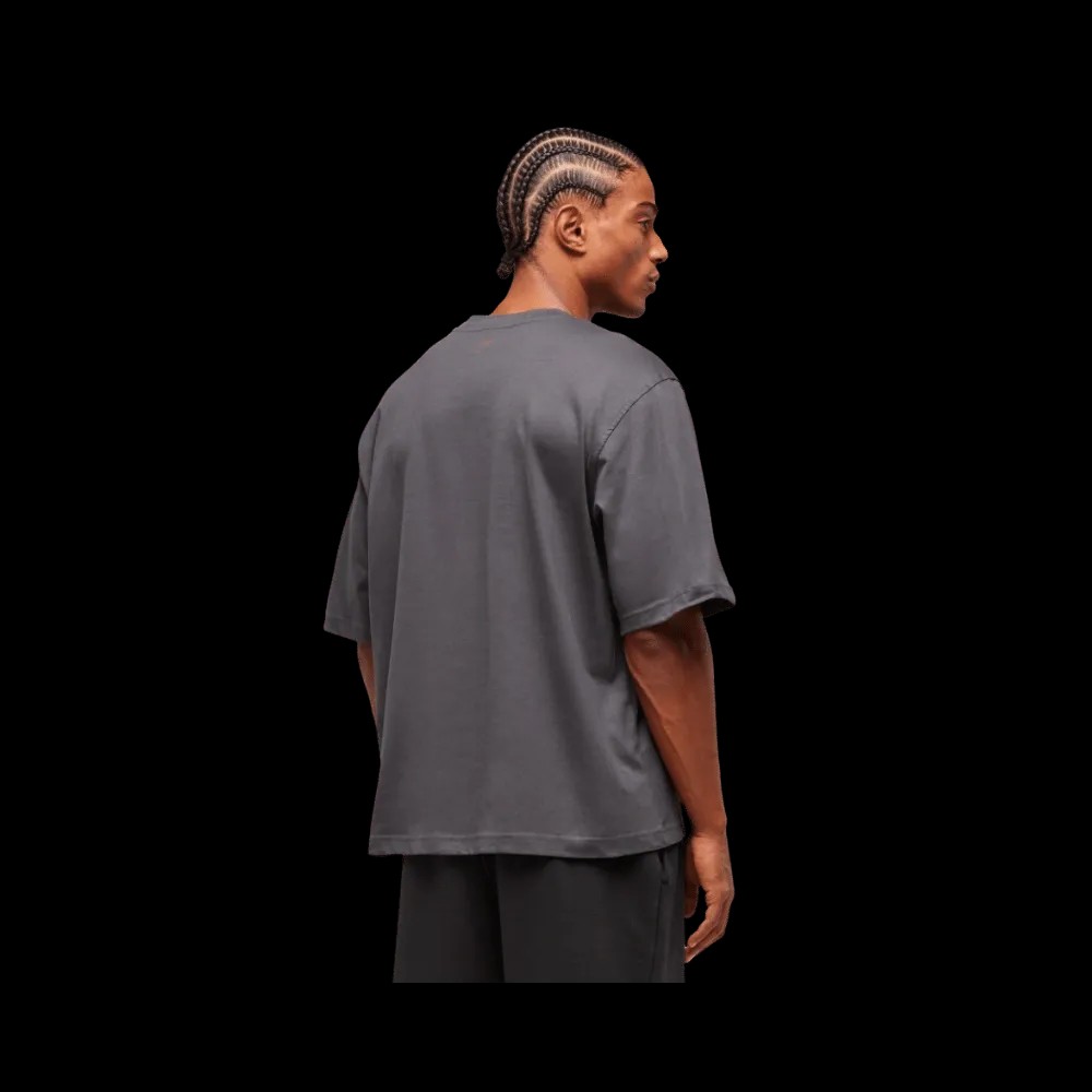 Gymshark Lifting Essentials T-Shirt Oversized Fit Onyx Grey - HypeFly India View 5