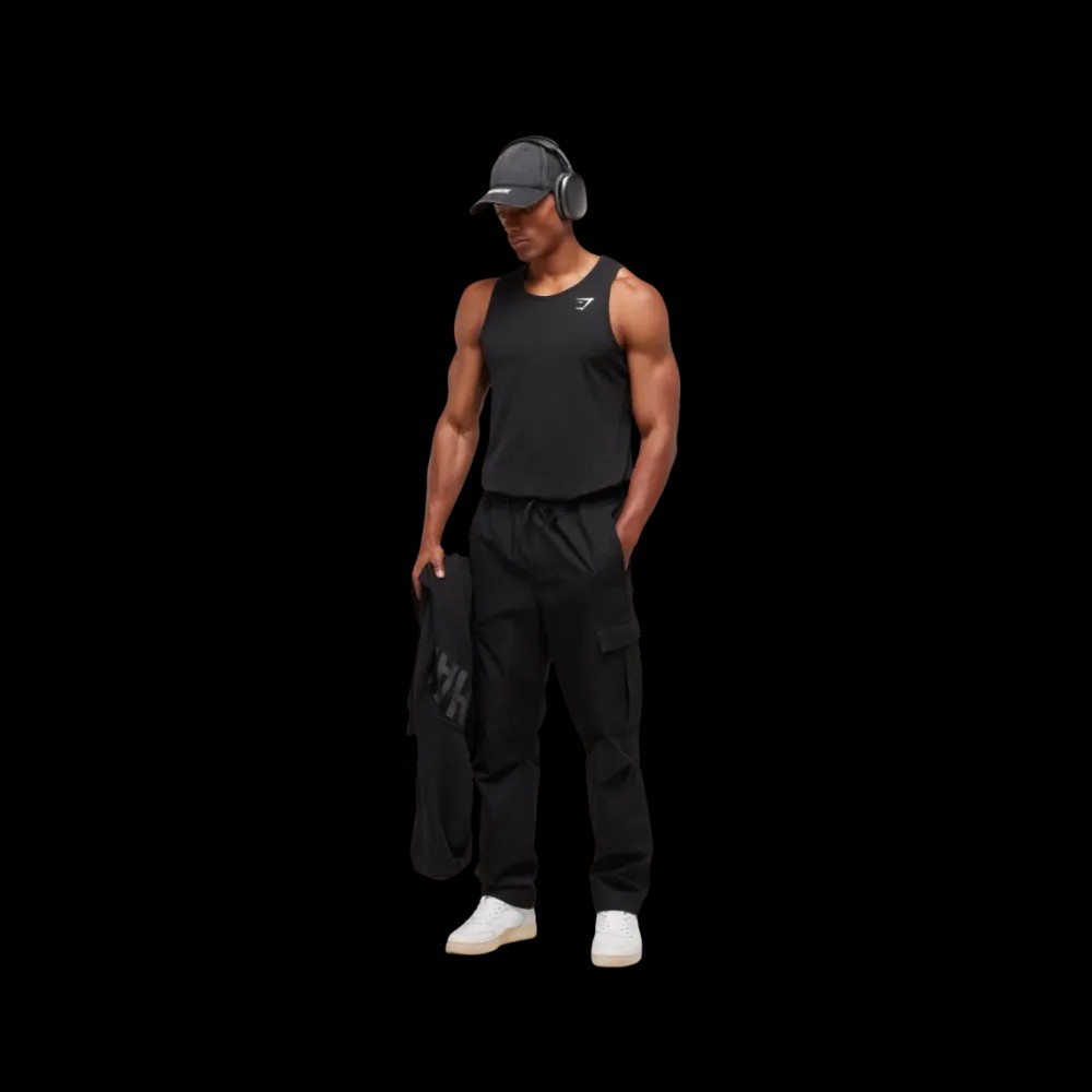 Gymshark Critical Tank Slim Fit Black - HypeFly India View 4