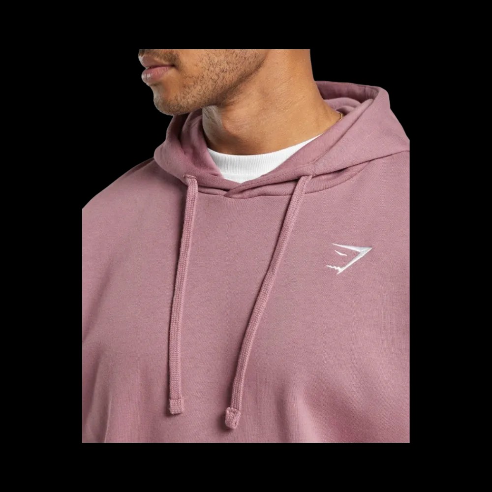 Gymshark Crest Oversized Hoodie Calm Pink - HypeFly India View 5