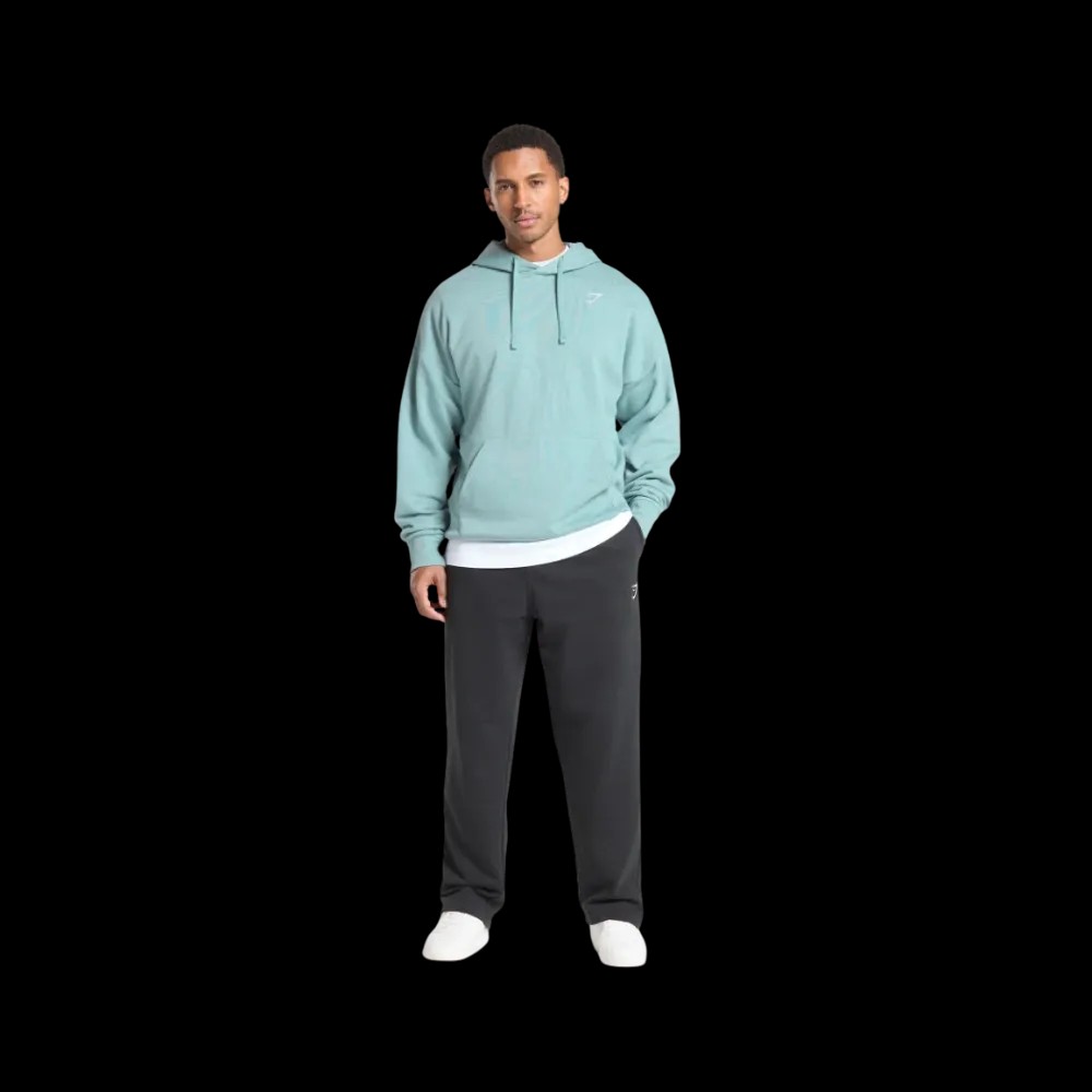 Gymshark Crest Oversized Hoodie Rest Blue - HypeFly India View 3