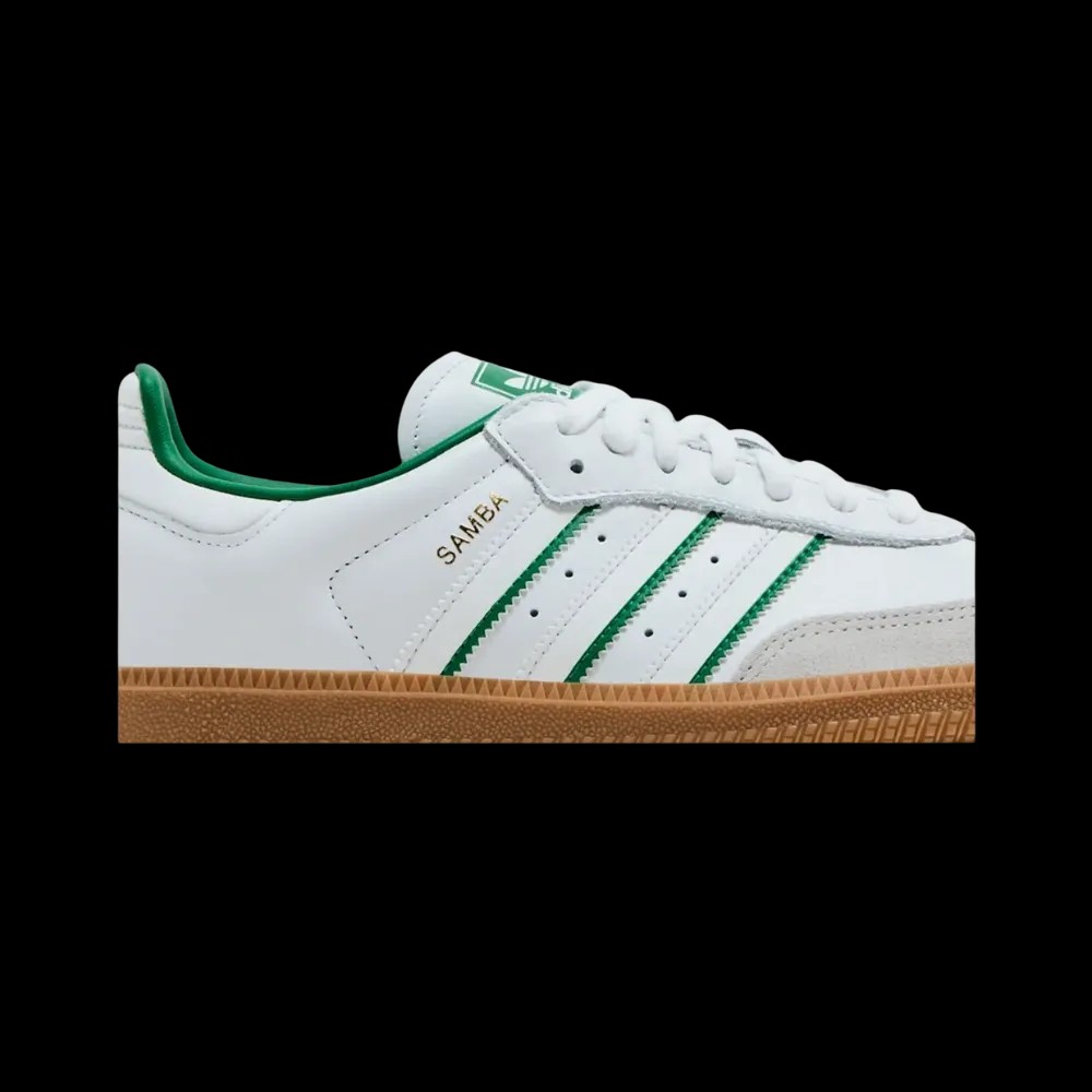 Adidas Samba OG 'Cloud White Green' - HypeFly India View 4