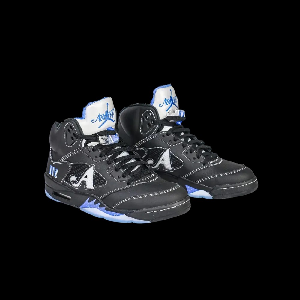 Awake NY x Air Jordan 5 Retro 'Boro - Racer Blue' - HypeFly India View 2