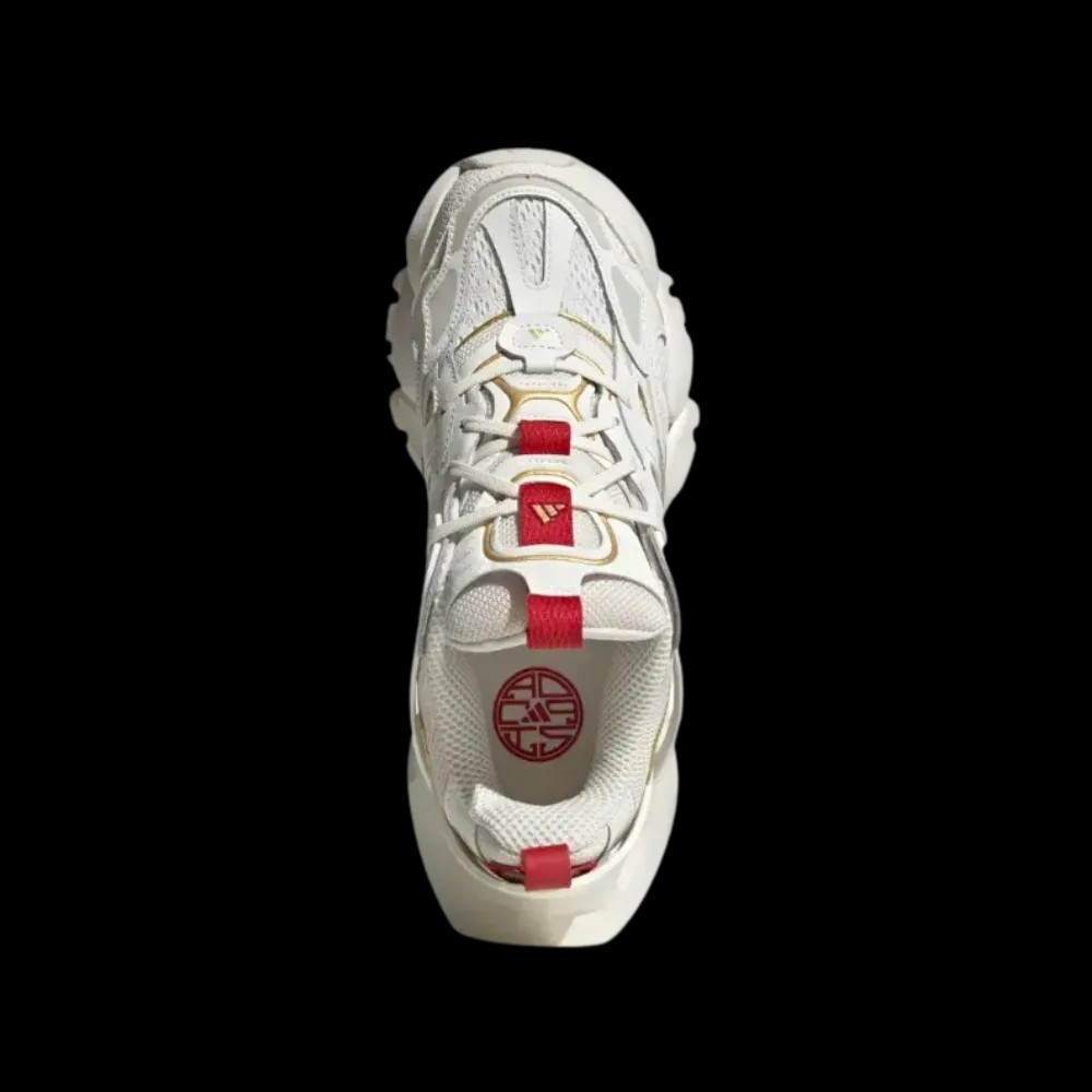 Adidas XLG Runner Deluxe Off White Gold Metallic Red - HypeFly India View 5