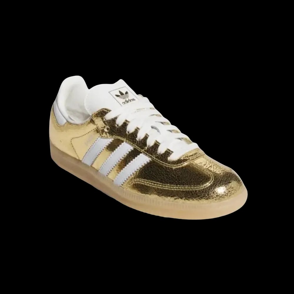 Adidas Samba OG 'Cracked Metallic Pack - Gold' - HypeFly India View 4
