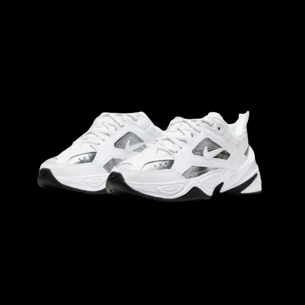 Nike M2K Tekno White Metallic Silver Black - HypeFly India View 2