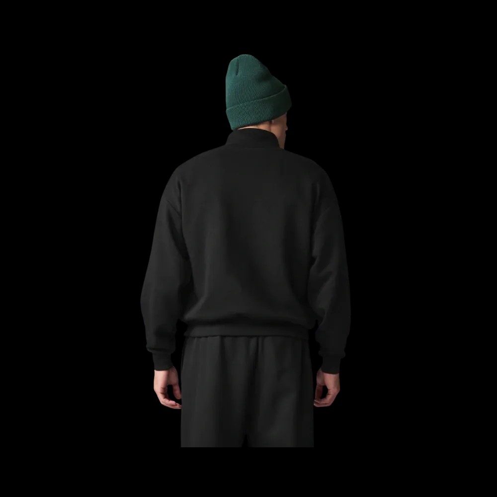Alo Men's Accolade 1/4 Zip Pullover Black - HypeFly India View 4