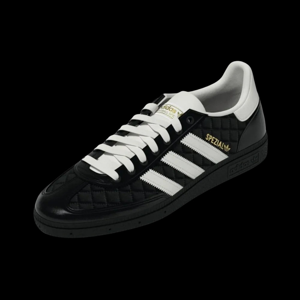 The Blue Trio x adidas Handball Spezial 'Black White' - HypeFly India View 5