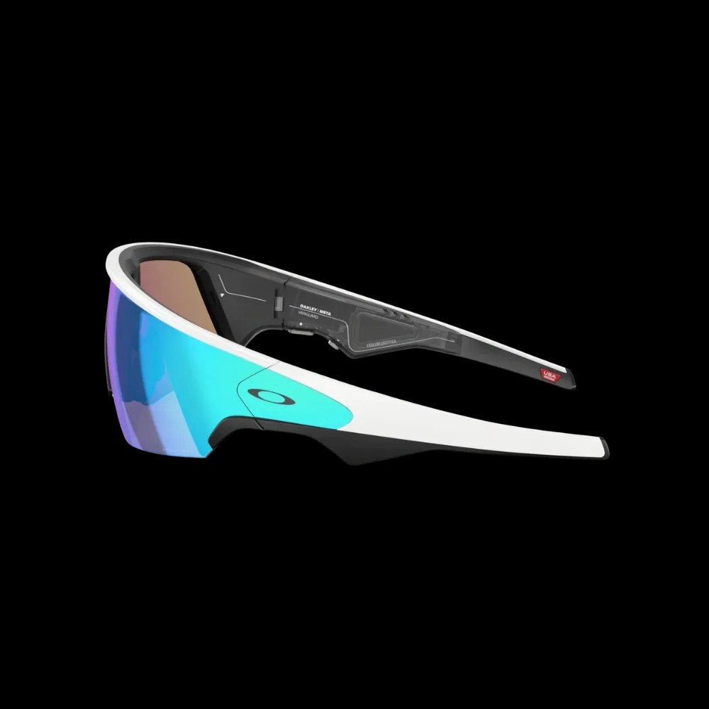 Meta x Oakley Sunglass Vanguard Prizm Sapphire Lenses with White Frame - HypeFly India View 4