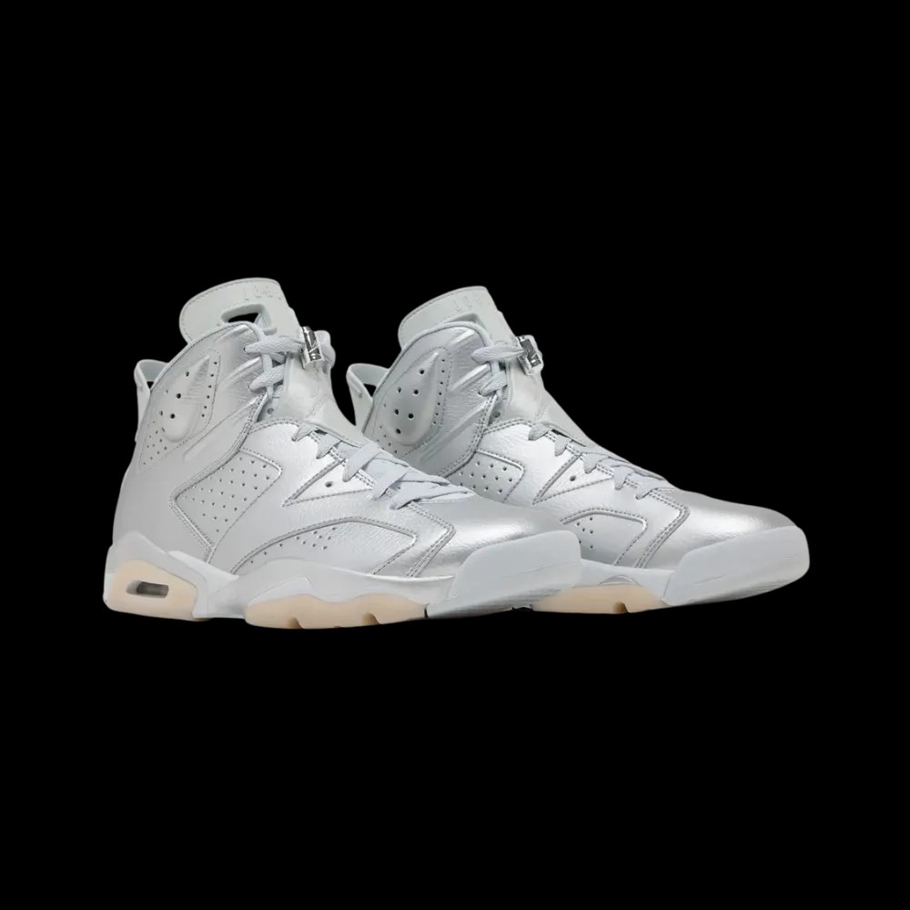 Paris Saint-Germain x Air Jordan 6 Retro 'Silver' - HypeFly India View 5