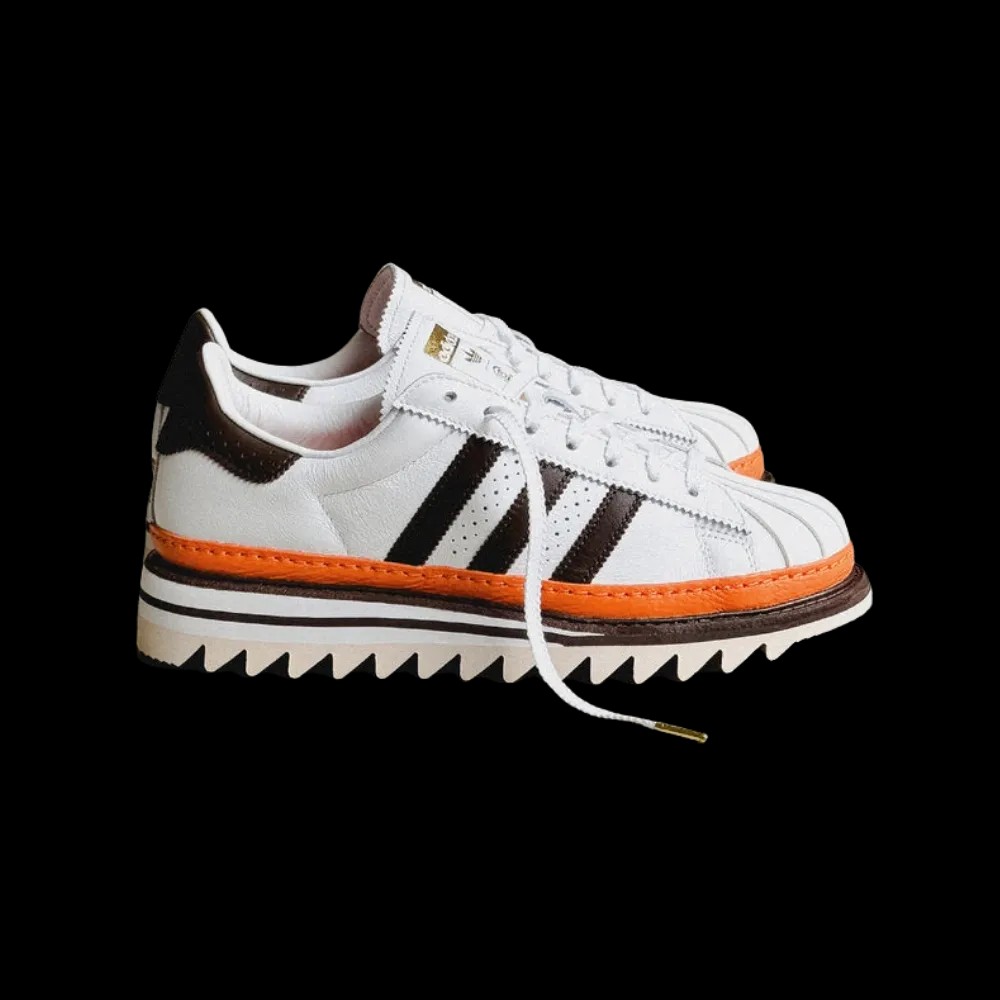 Adidas Originals × Clot Superstar EX Orange B "Coffee" - HypeFly India View 5