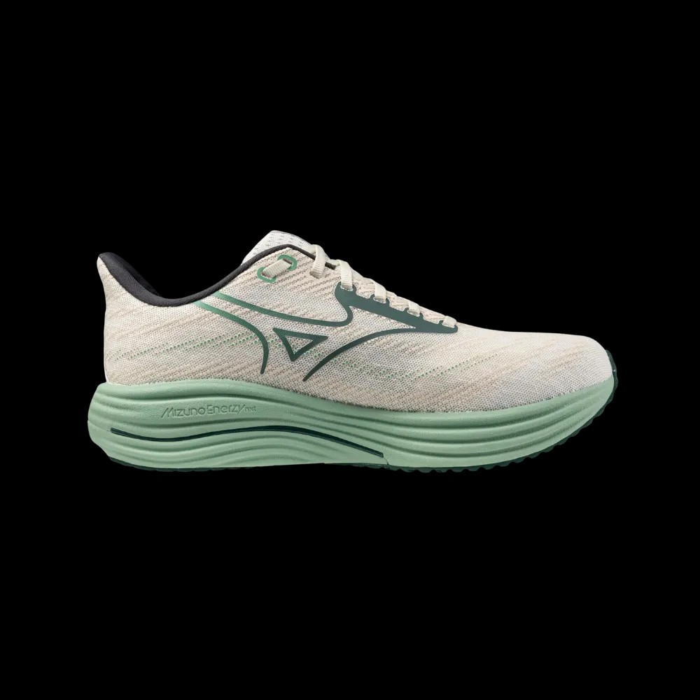 Mizuno Wave Rider 29 White-Bistro Green - HypeFly India View 1