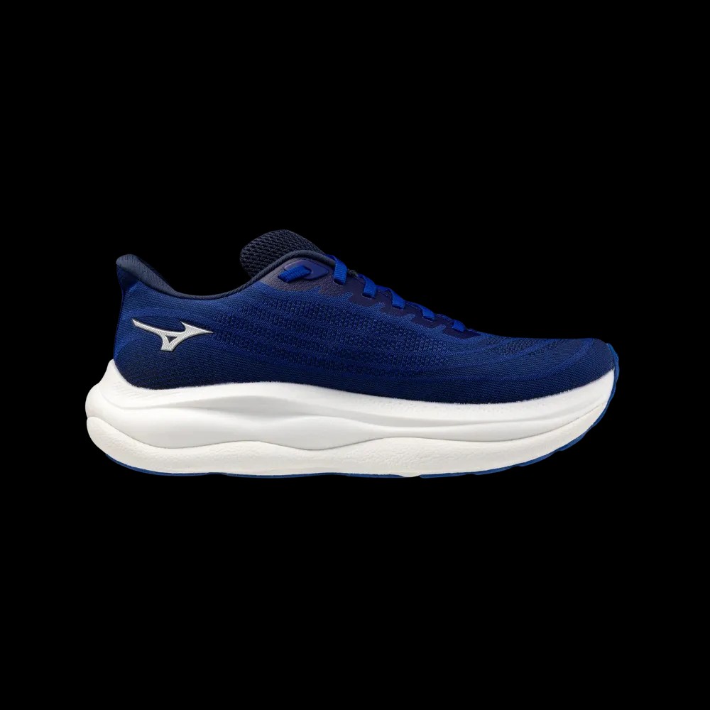 Mizuno Wave Sky 9 Deep Abyss-Silver - HypeFly India View 1