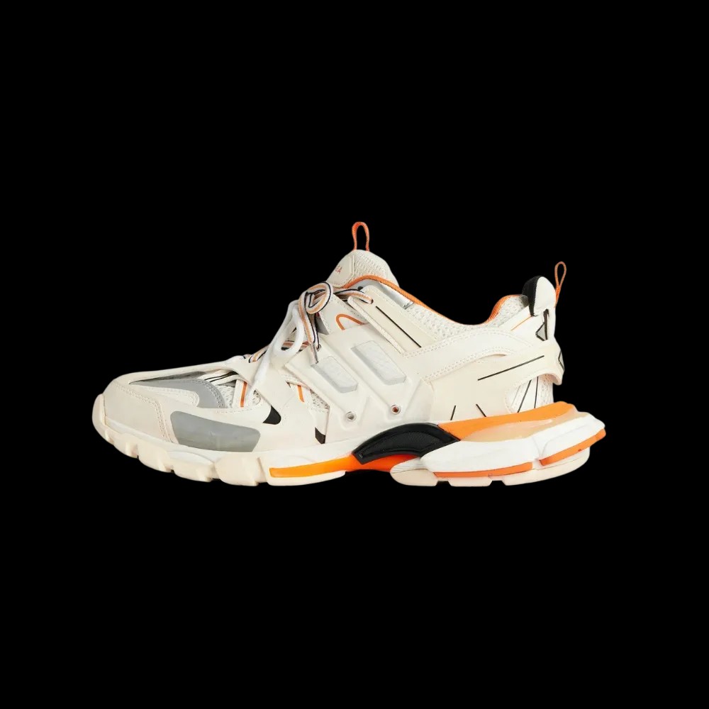 Balenciaga Track Sneaker In 'White Orange' - HypeFly India View 3