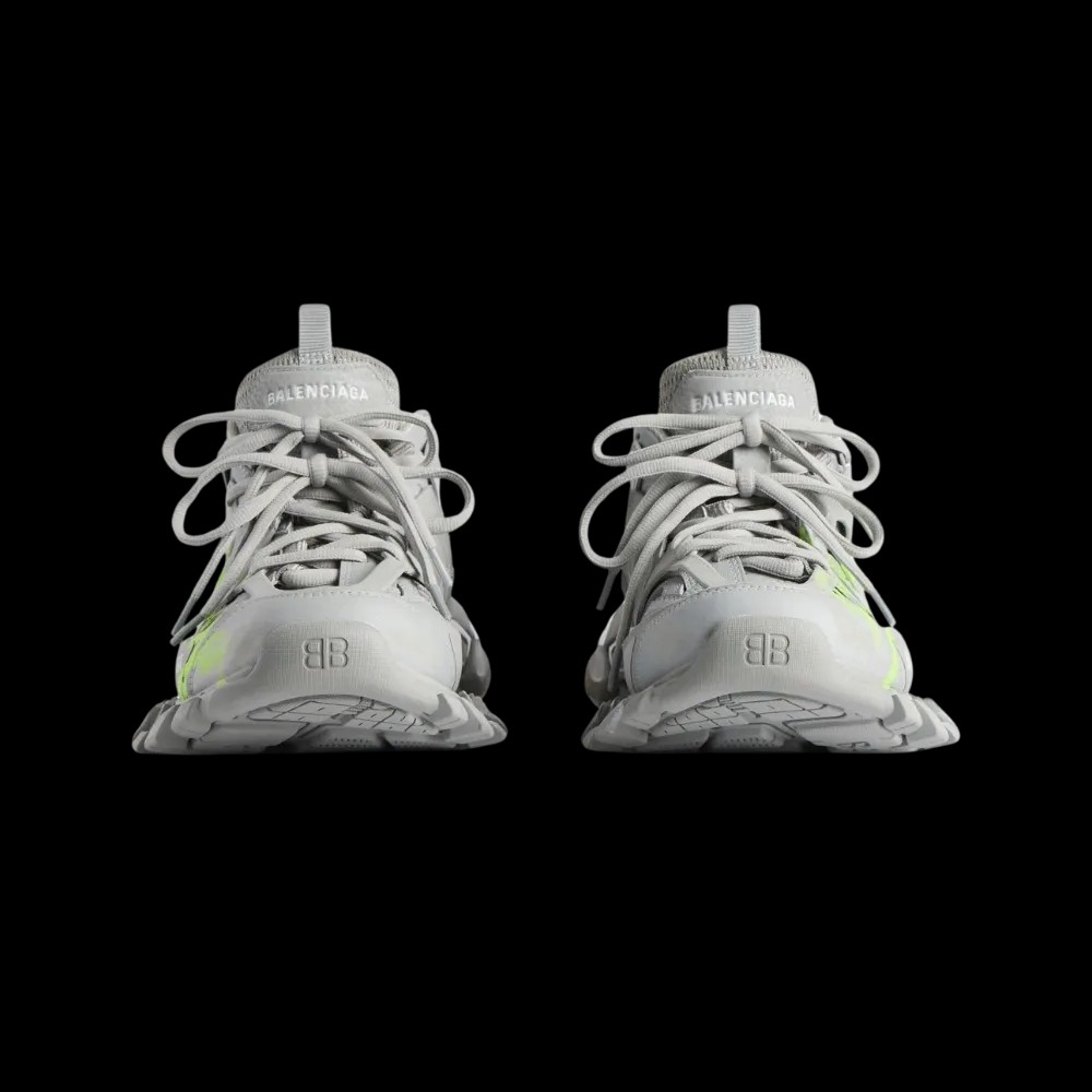 Balenciaga Track Signature Sneaker In Grey - HypeFly India View 4