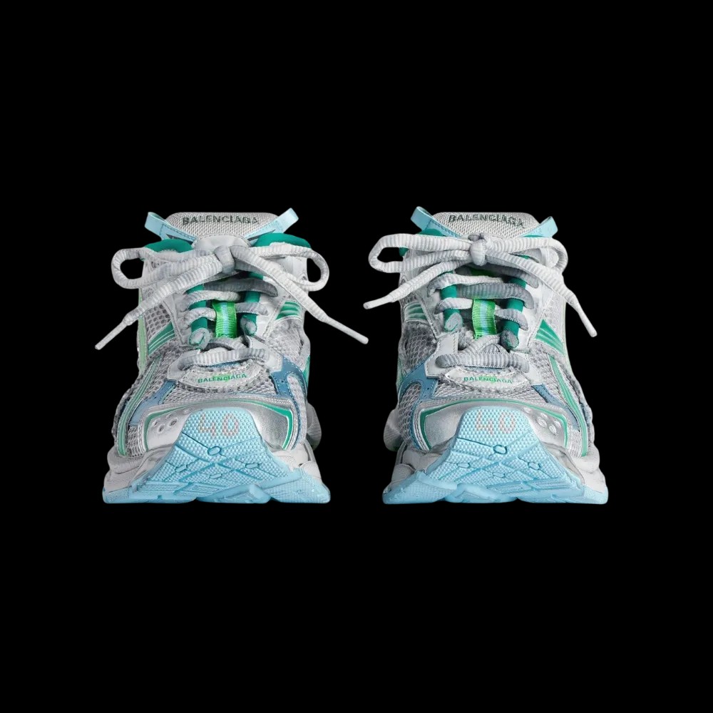 Balenciaga Runner Sneaker In Green - HypeFly India View 4