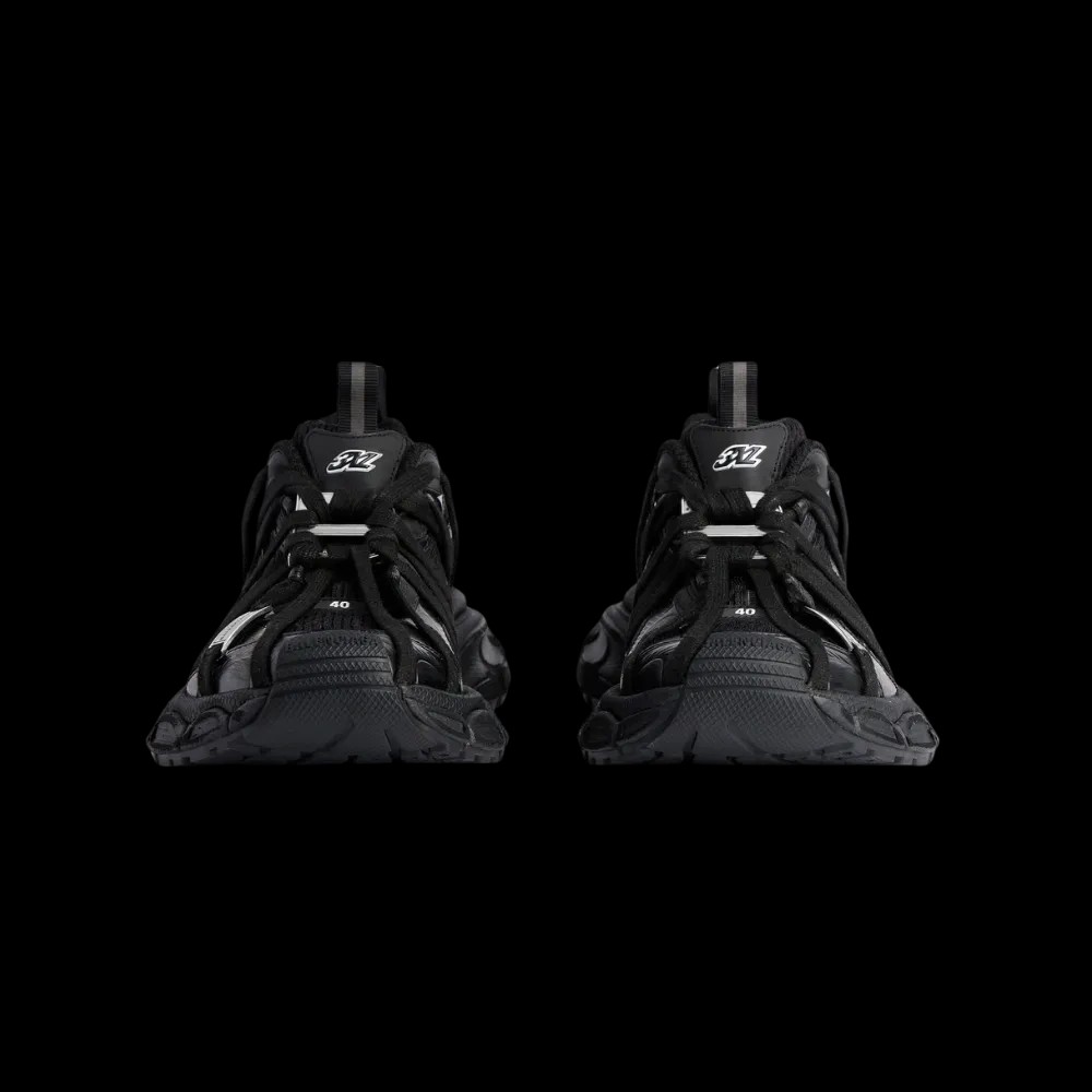 Balenciaga 3XL Extreme Laces B Sneaker In Black - HypeFly India View 4