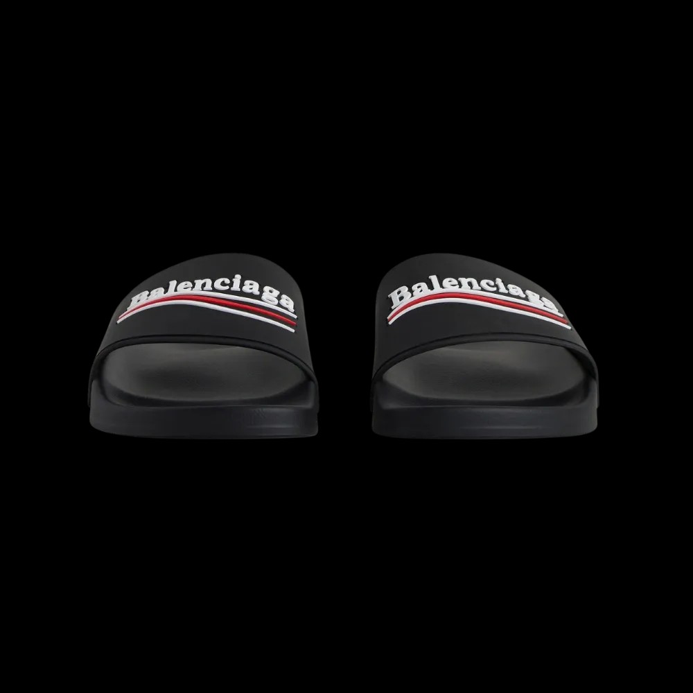 Balenciaga Pool Slide Sandal In Black - HypeFly India View 2