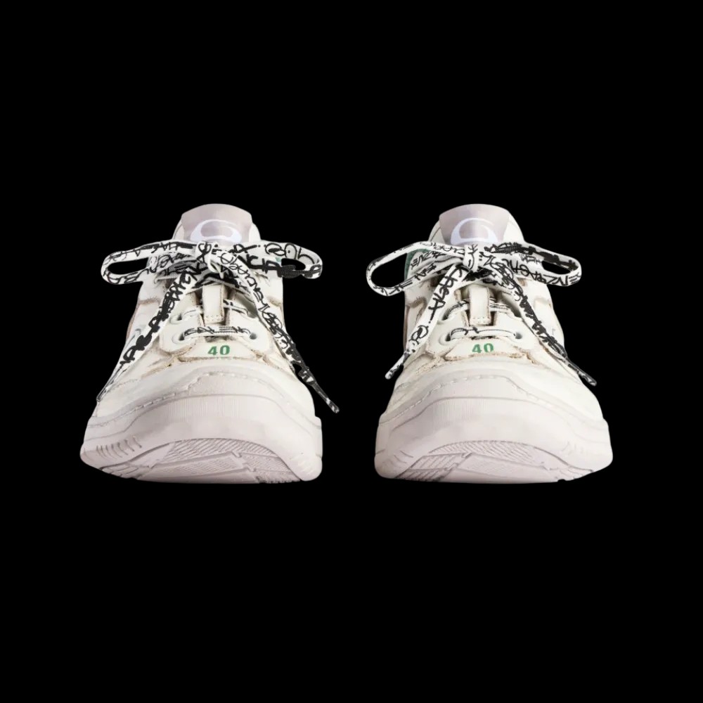 Balenciaga Hamptons Medium Worn-Out Sneaker In Beige - HypeFly India View 4