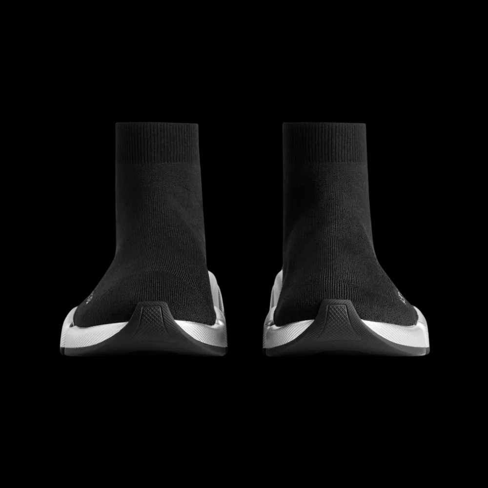 Balenciaga Speed 2.0 Recycled Knit Sneaker In Black - HypeFly India View 4
