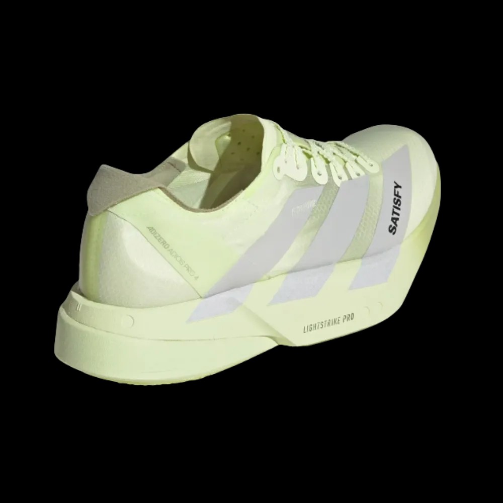 Satisfy x Adidas Adizero Adios Pro 4 'Tent Green' - HypeFly India View 4