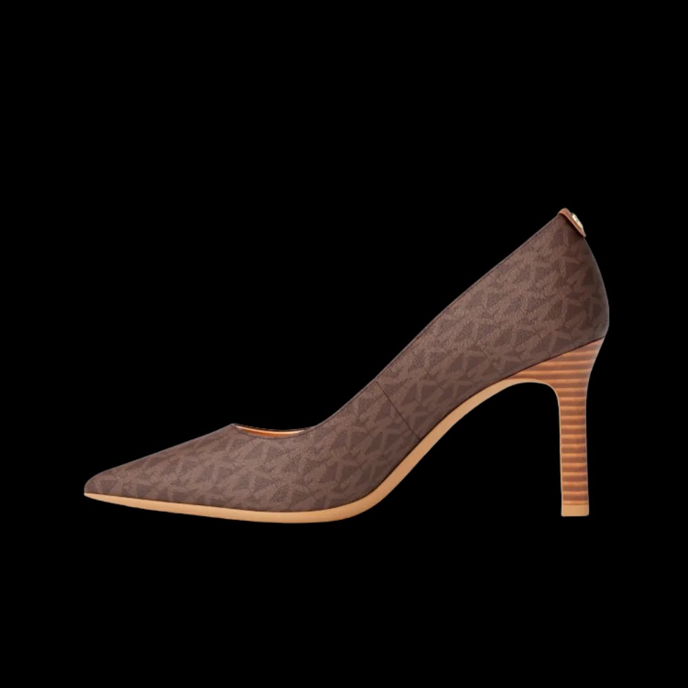 Michael Kors Willa Signature Logo Pump Brown - HypeFly India View 3