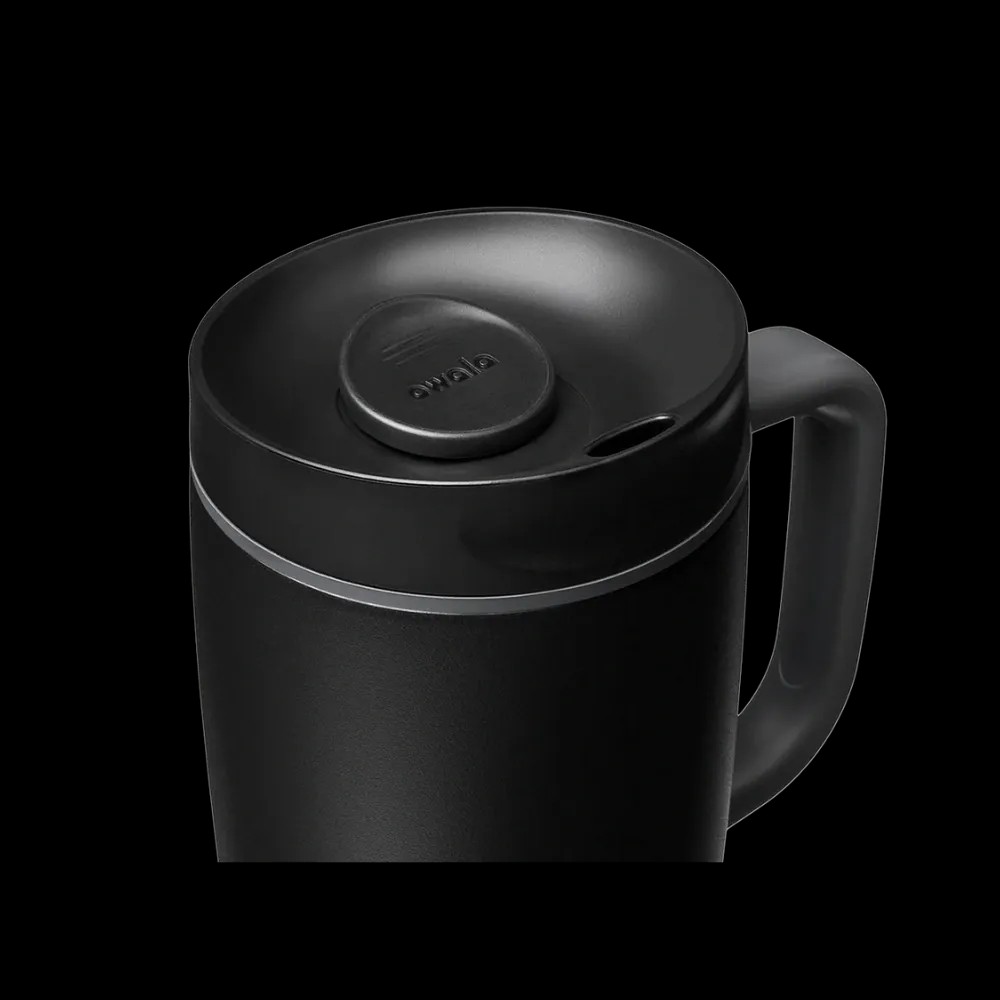 Owala Smoothsip-Slider-With-Handle 12oz "Very, Very Dark" - HypeFly India View 4