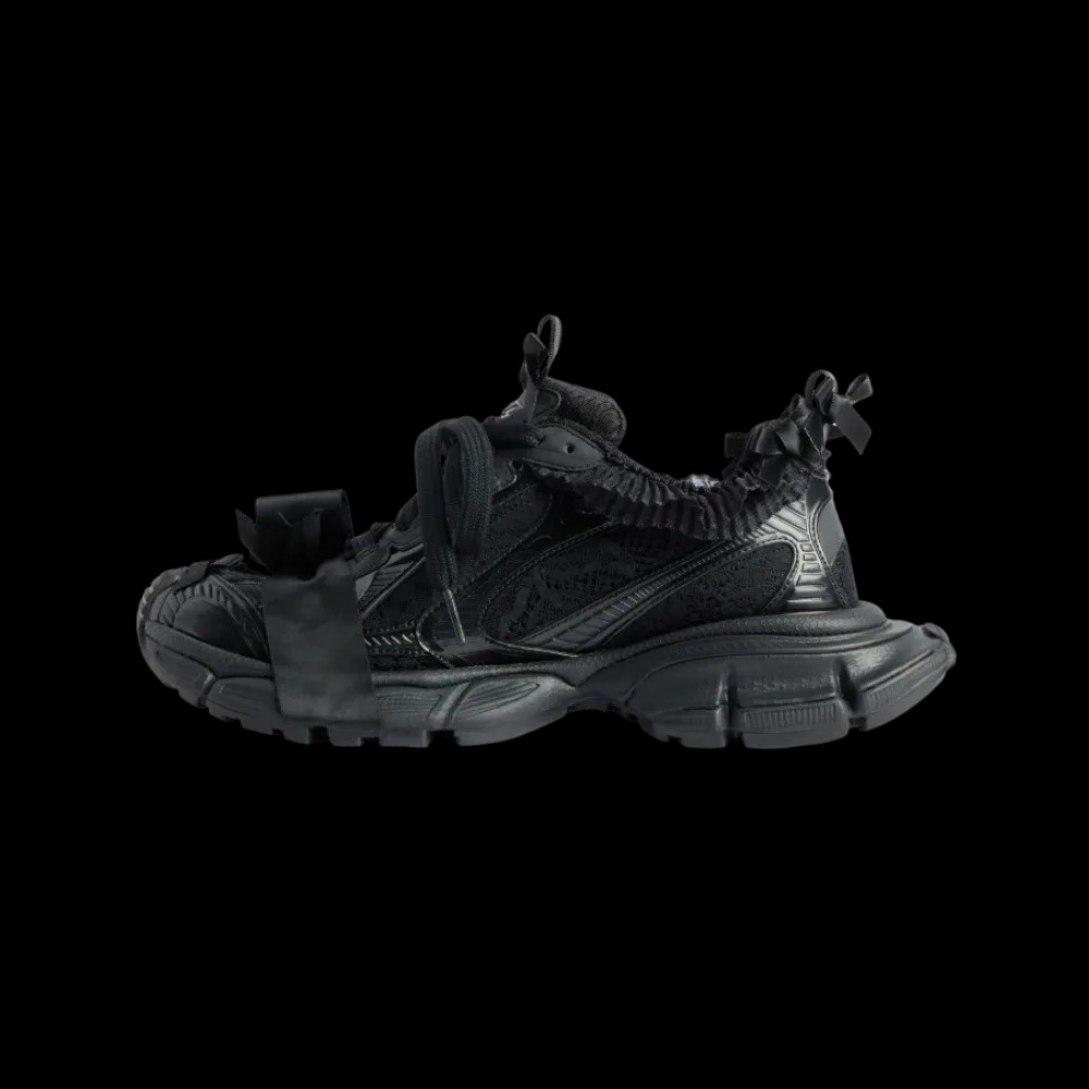 Balenciaga 3XL Lace Sneaker In Black - HypeFly India View 3