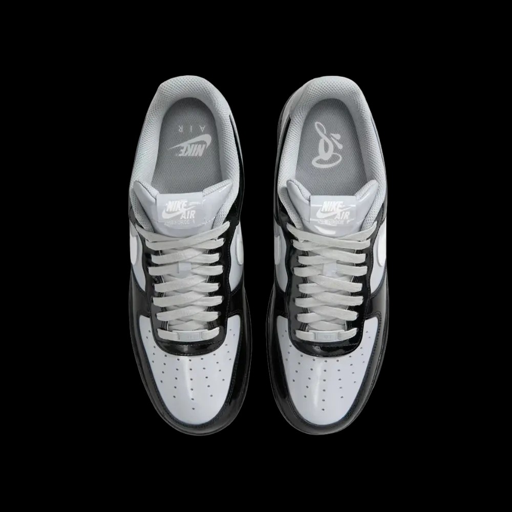 Central Cee x Nike Air Force 1 Low 'Black White Smoke Grey' - HypeFly India View 4