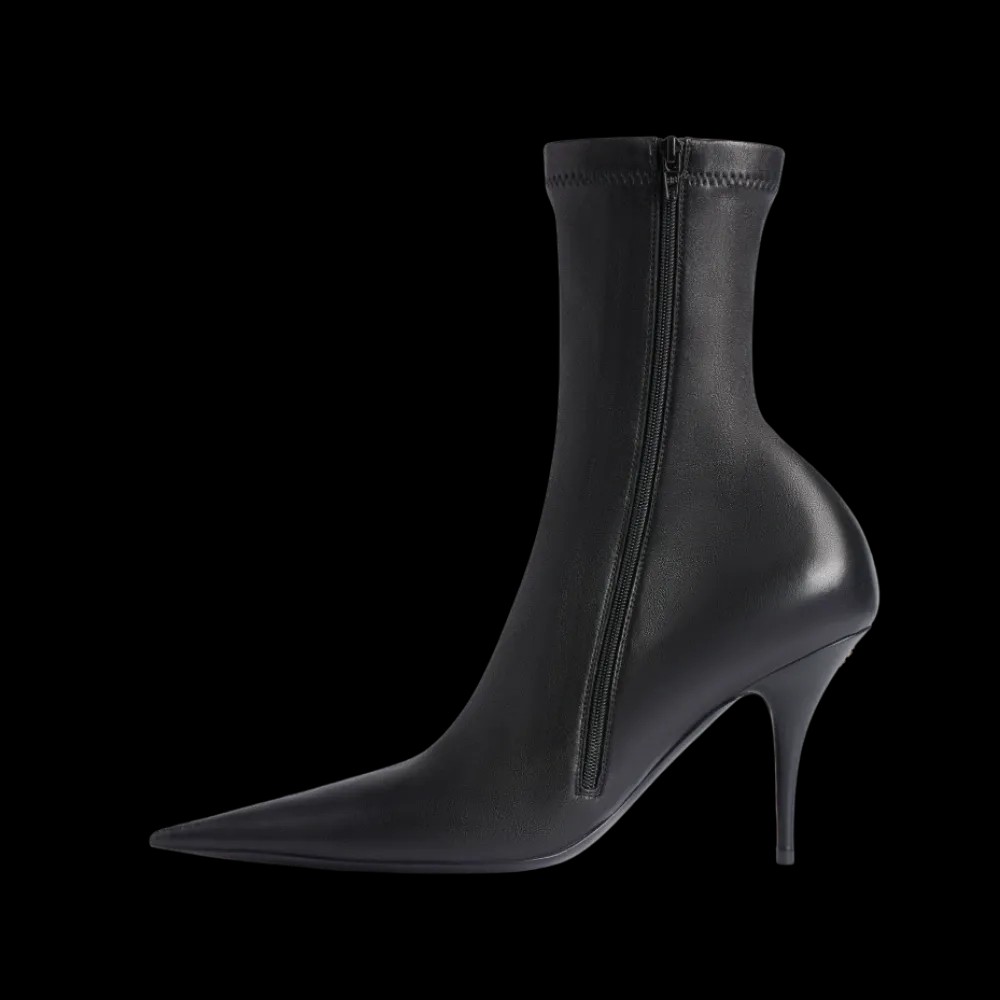 Balenciaga Avenue Bootie In Black - HypeFly India View 3