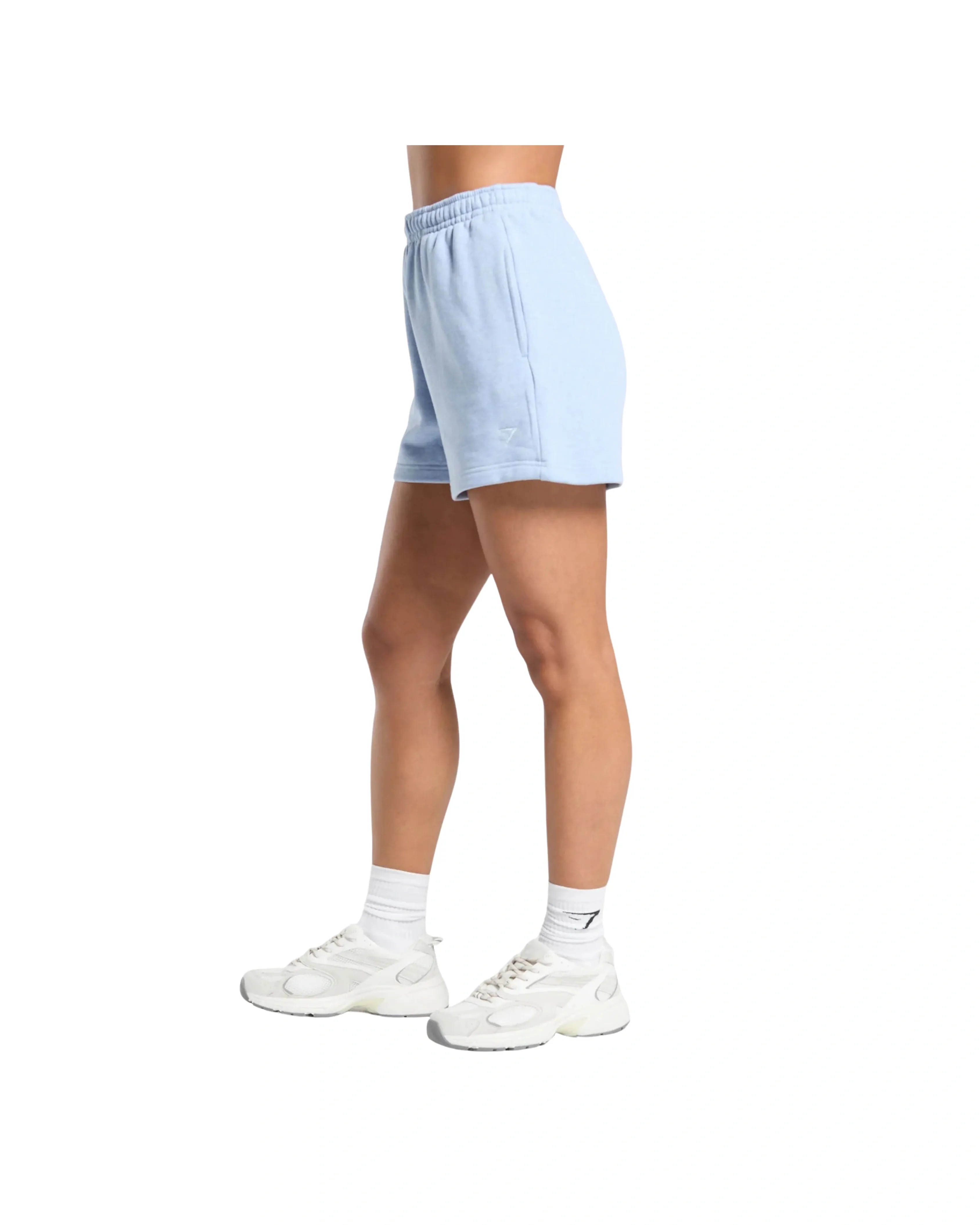 Gymshark Rest Day Sweats 2.0 Shorts regular fit Blue Marl - HypeFly India View 3