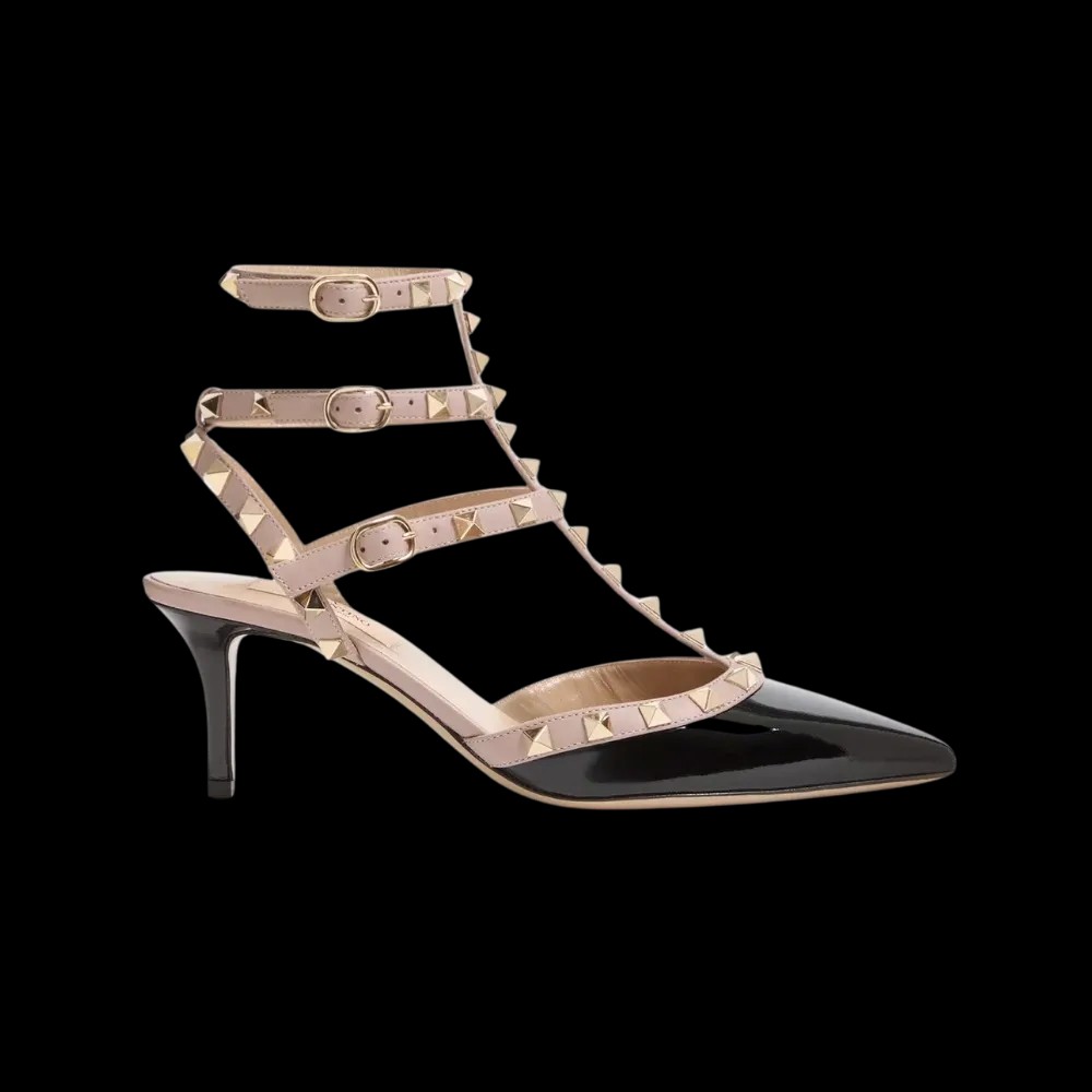 Valentino Rockstud Caged Pump 65mm Black - HypeFly India View 1