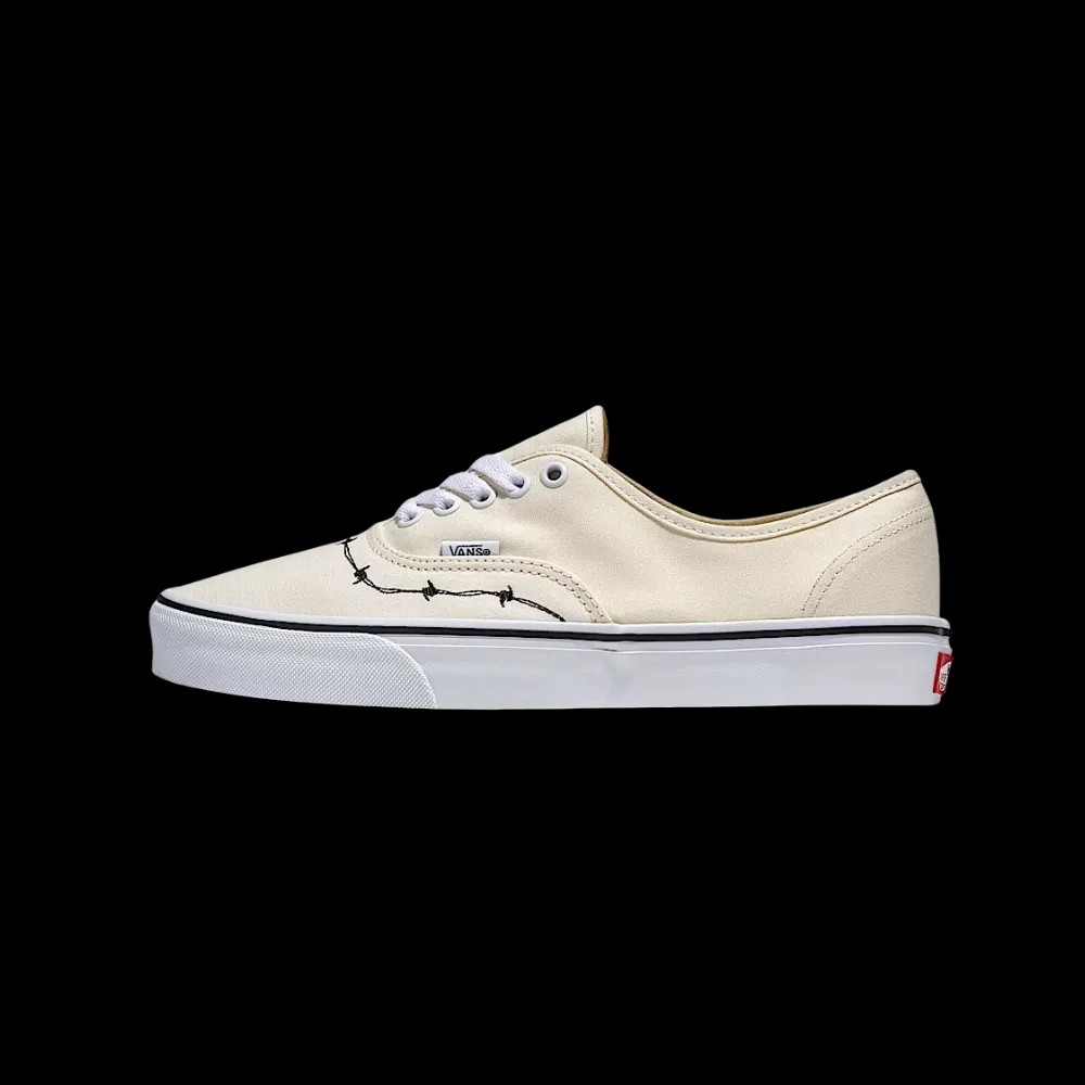 Vans Authentic Shoe Barbed Off White - HypeFly India View 2