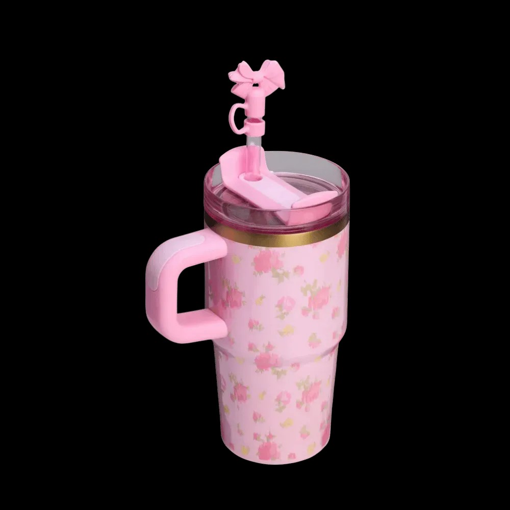 Stanley 1913 x LoveShackFancy Quencher H2.O FlowState™ Tumbler with Handle Ibiza Sunset - HypeFly India View 2
