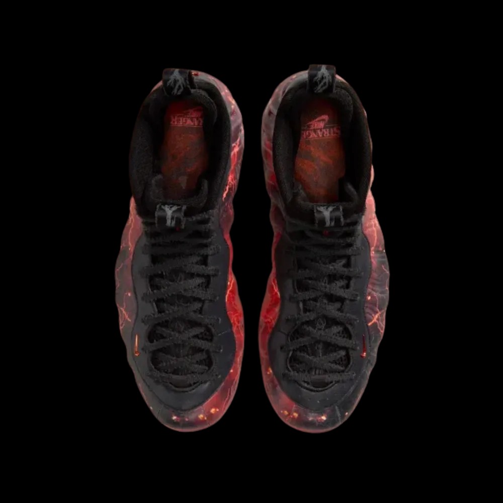 Stranger Things x Nike Air Foamposite One Premium QS 'Black Bright Crimson' - HypeFly India View 5