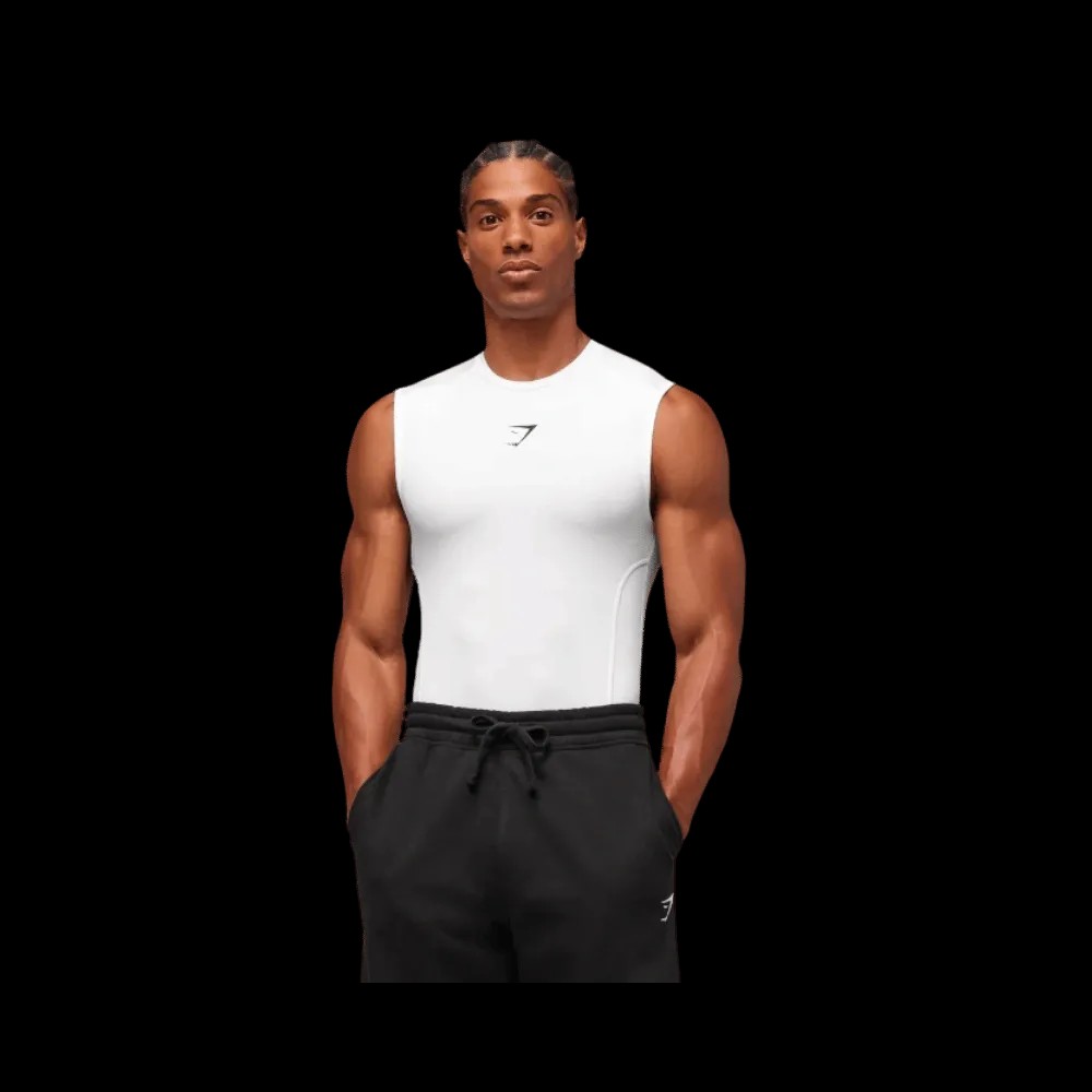 Gymshark Element Tank White - HypeFly India View 3