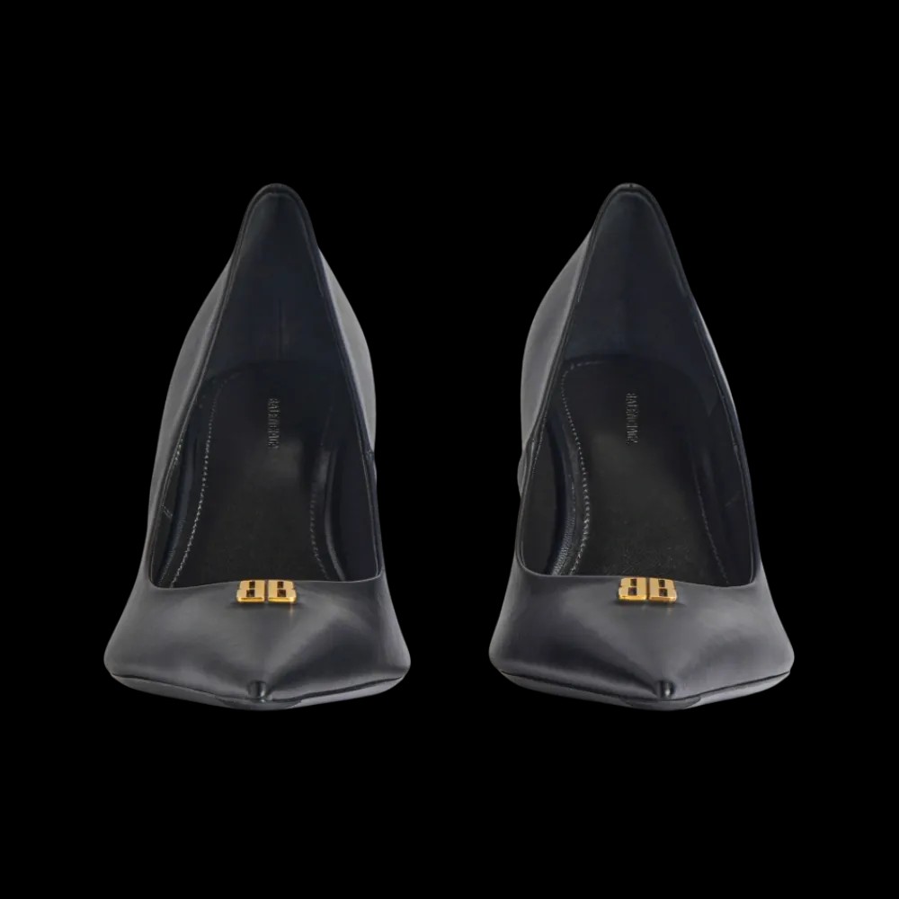 Balenciaga Avenue BB Editor Pump In Black - HypeFly India View 4