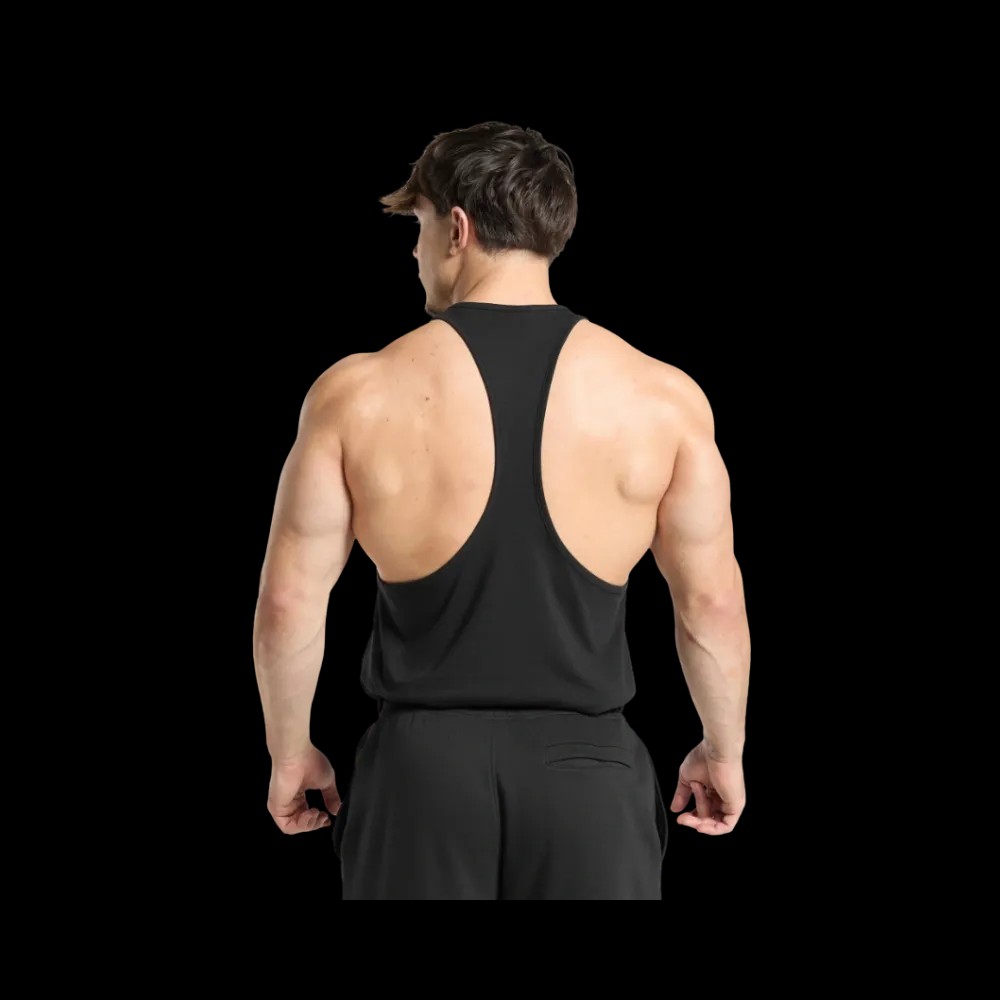 Gymshark Critical Stringer Black - HypeFly India View 2