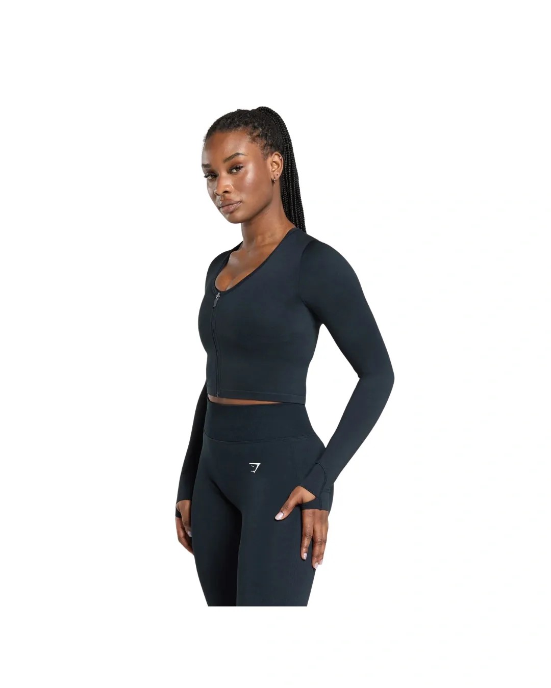 Gymshark Lift Seamless Zip Up Jacket Midnight Blue - HypeFly India View 3