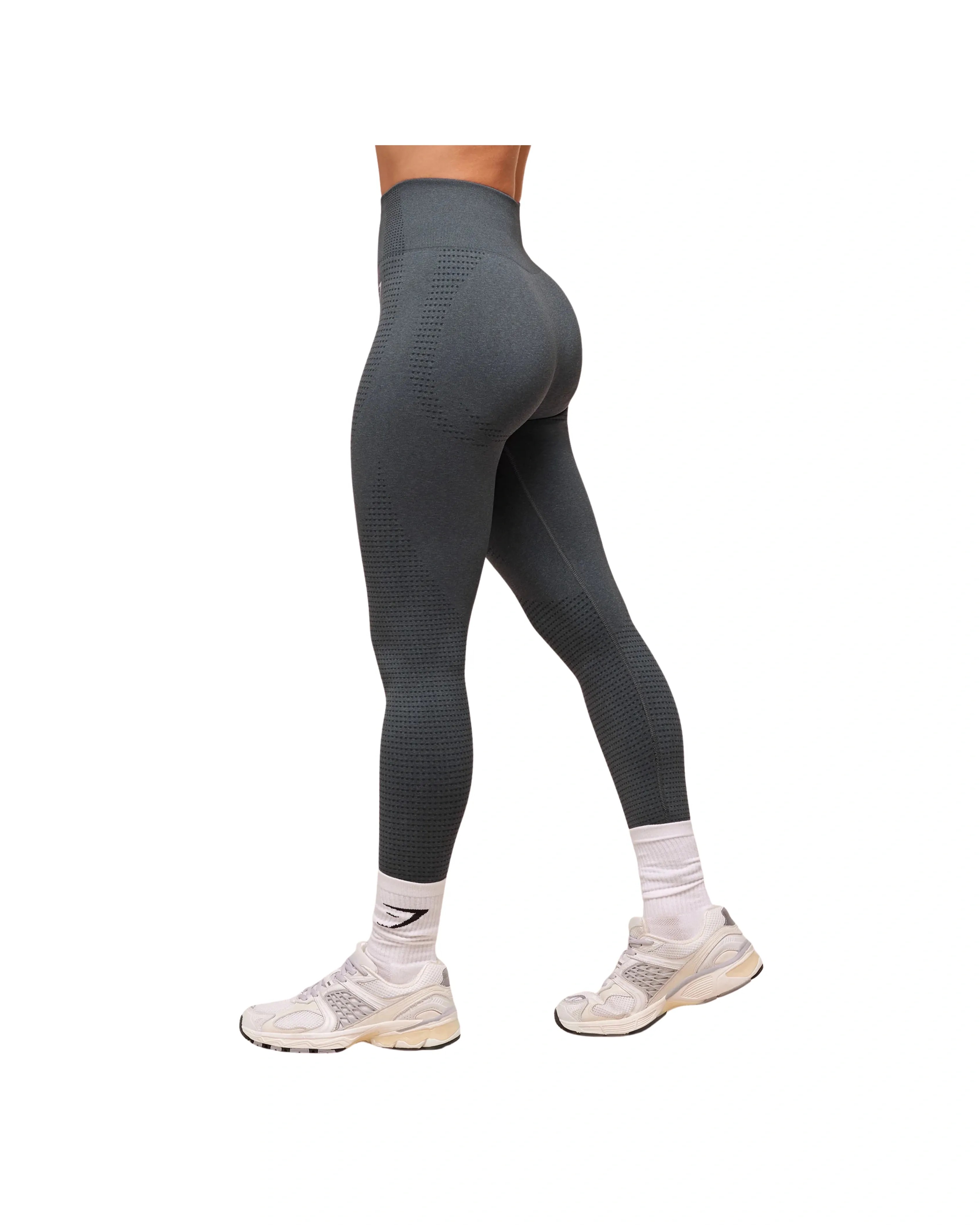 Gymshark Vital Leggings regular Strong Grey Marl - HypeFly India View 3