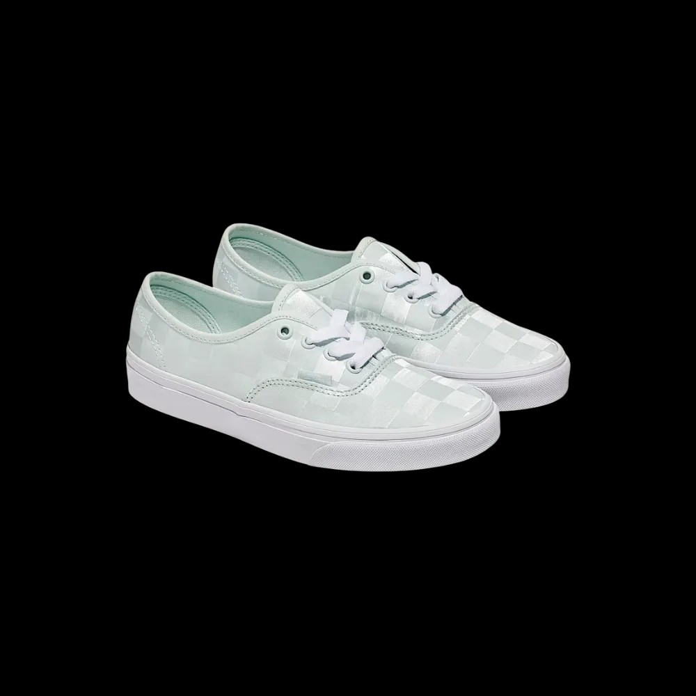 Vans Authentic Checkerboard Satin Shoe Spa Blue - HypeFly India View 5