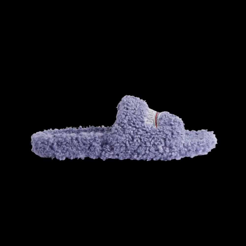 Balenciaga Furry Open Mule In Hortensia - HypeFly India View 1