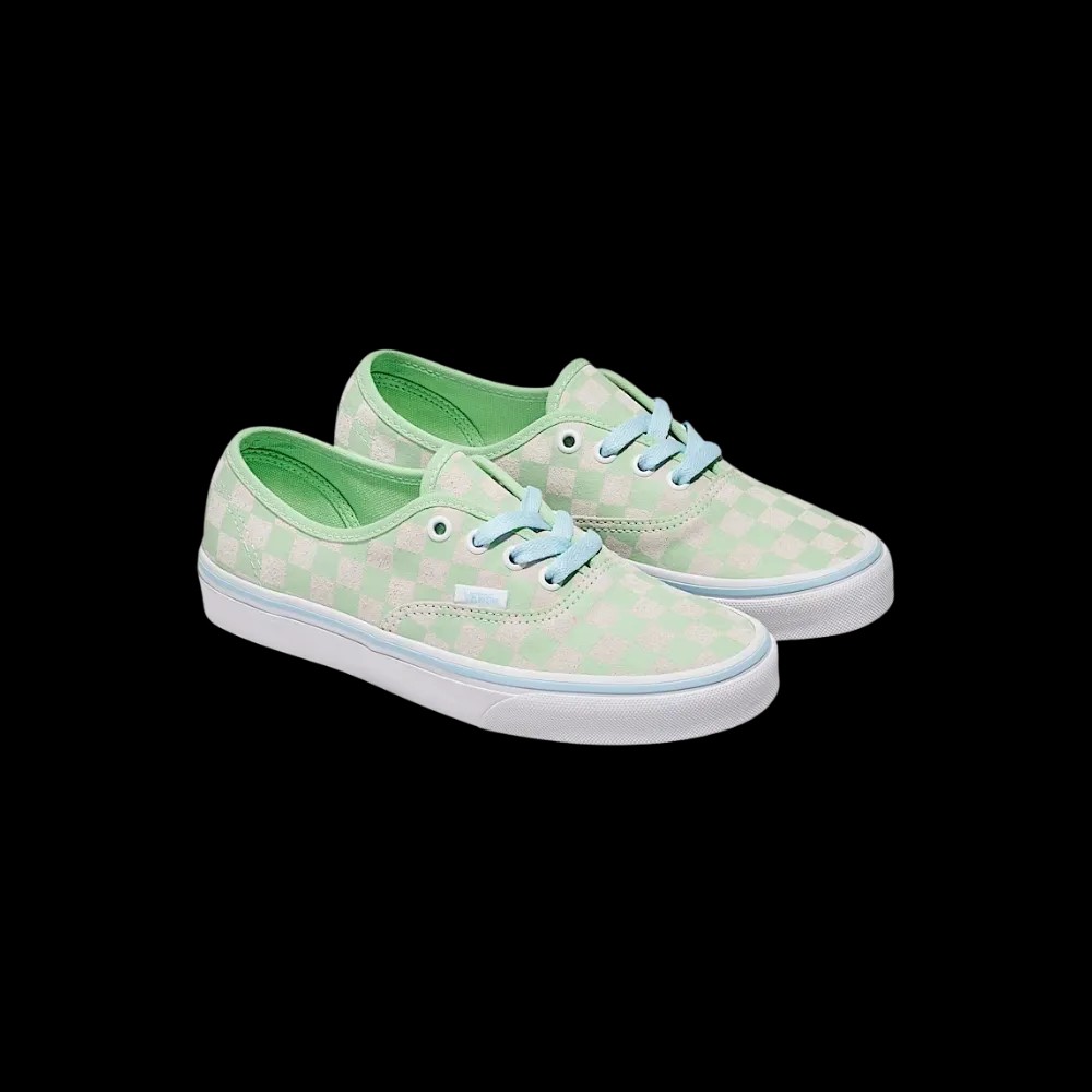Vans Authentic Suede Checkerboard Shoe Pistachio Green - HypeFly India View 5