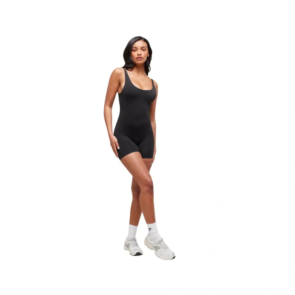 Gymshark Soft Sculpt 5" All-In-One Bodysuit Black - HypeFly India View 3