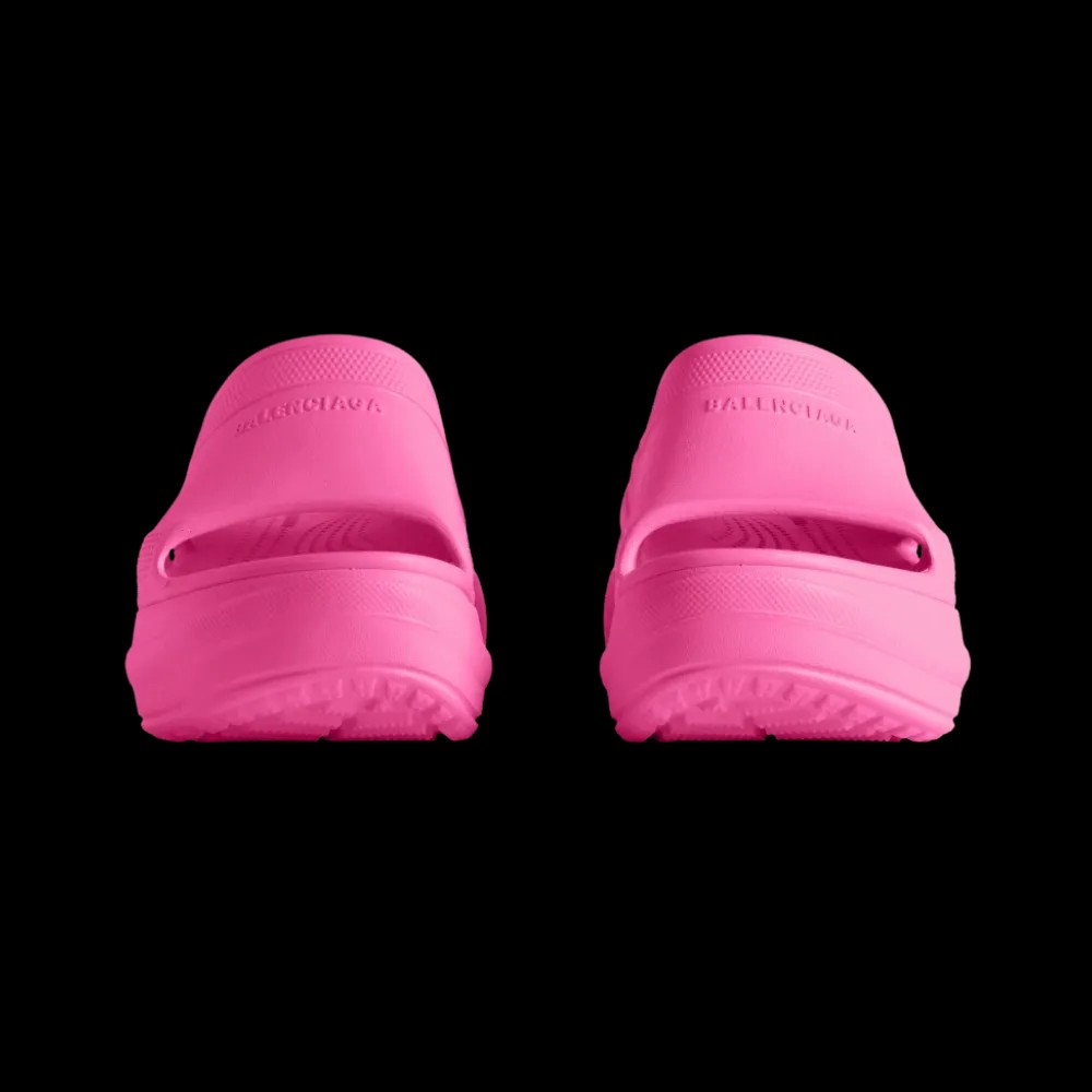 Balenciaga Pool Crocs Slide Sandal In Pink - HypeFly India View 4