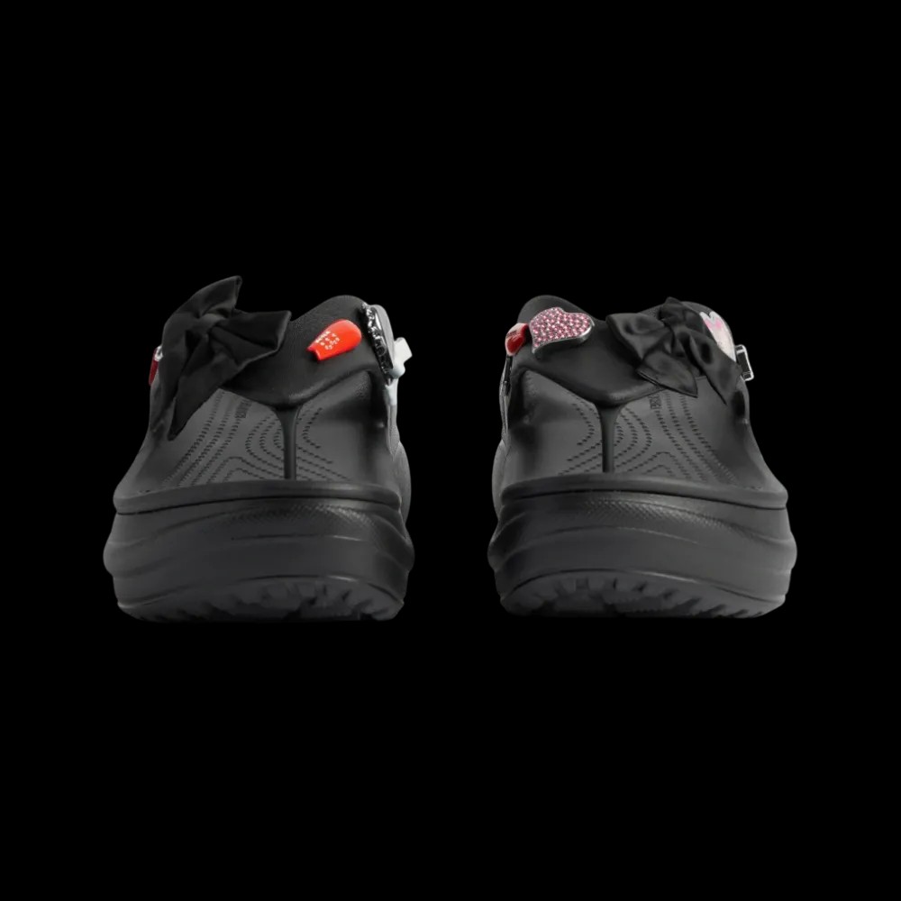 Balenciaga Crocs Thong Jibbitz In Black - HypeFly India View 4