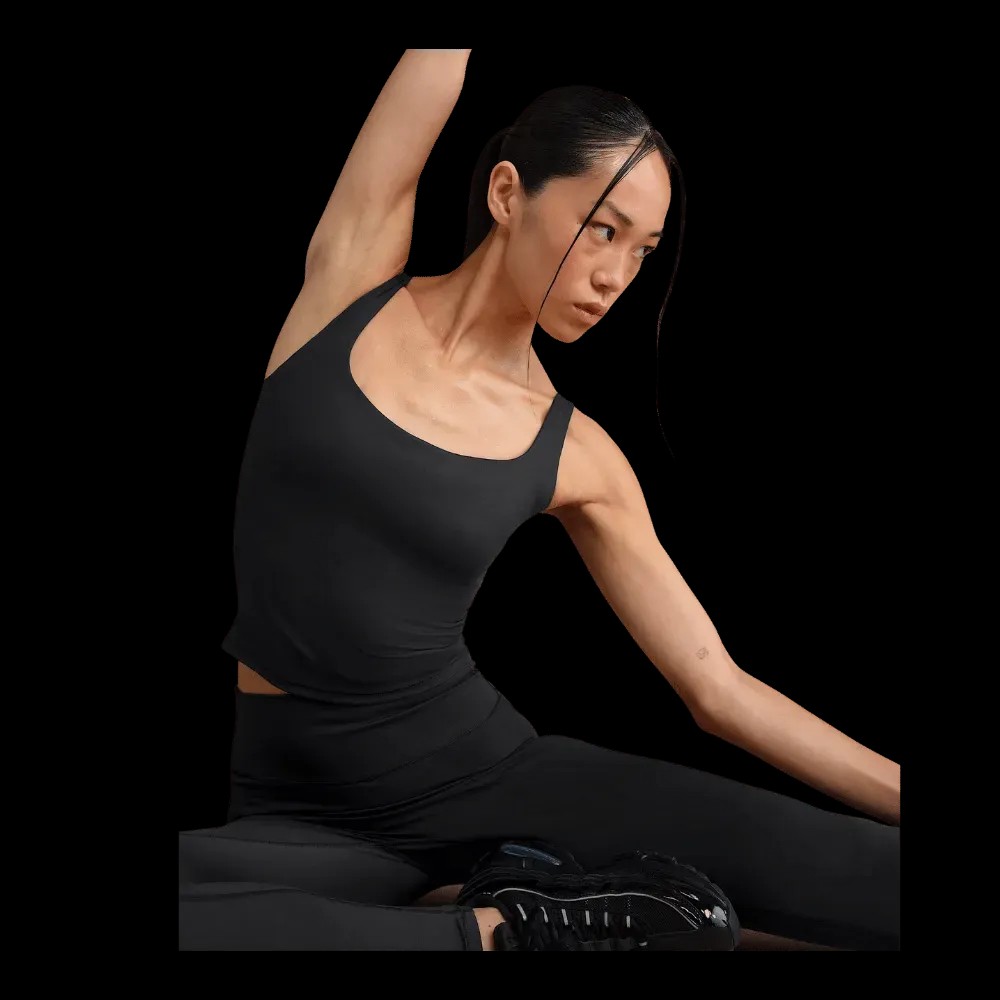 Nike X Skims Matte Women's Square-Neck Tank Obsidian - HypeFly India View 3