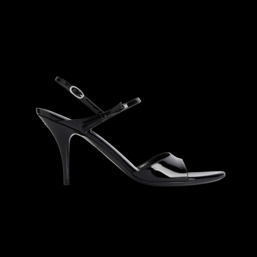 Balenciaga Avenue Bow Sandal In Black - HypeFly India View 1