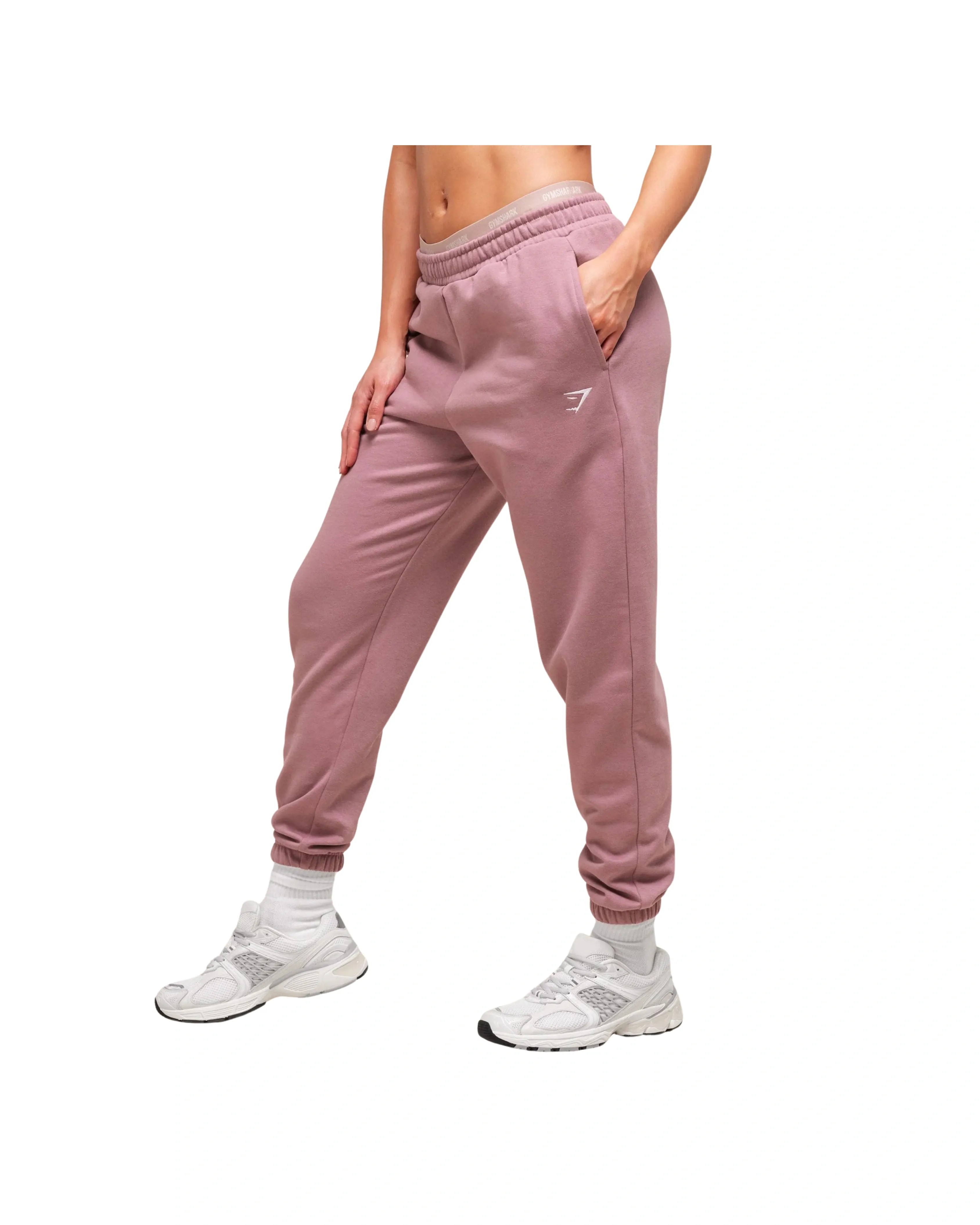 Gymshark Training Fleece Joggers Regular fit Calm Pink - HypeFly India View 3
