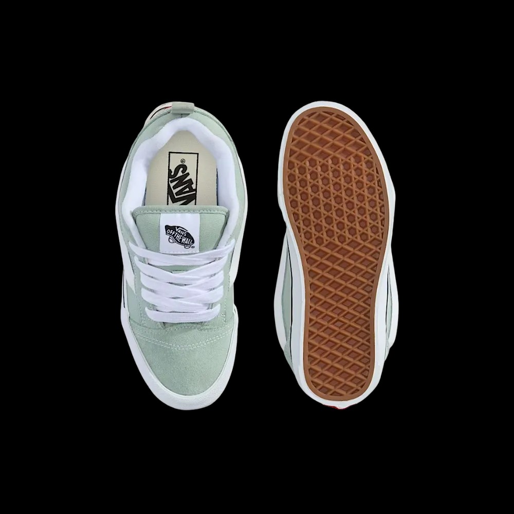 Vans Knu Skool Shoe Grey Olive Green - HypeFly India View 4